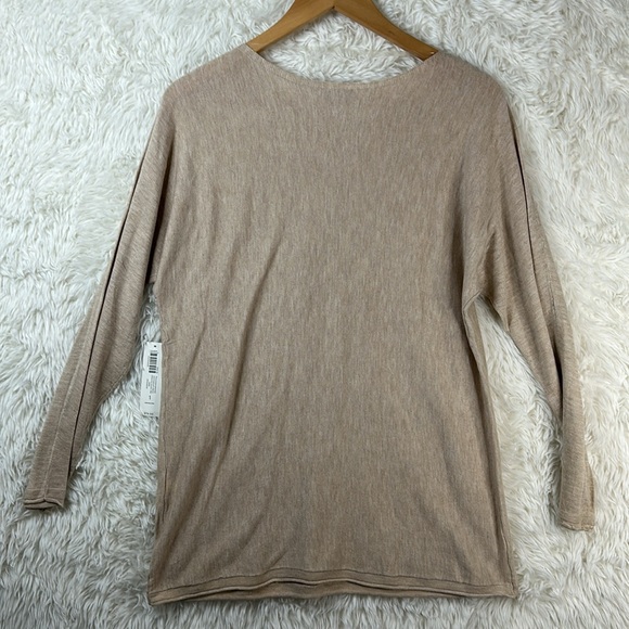 NWT Chico's tan lightweight pullover v-neck sweater. - Picture 2 of 8